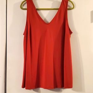Torrid burnt orange sleeveless blouse size 1 never worn NWOT